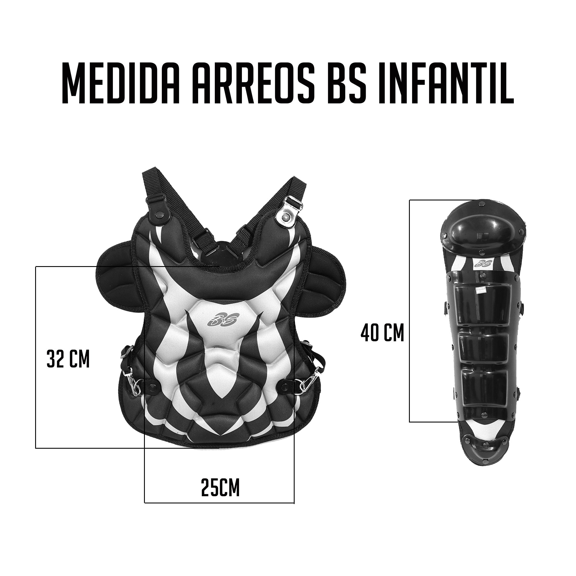 Equipo de Catcher Beisbol BS AJ-3  ARREOS Infantil (6 a 8 años)