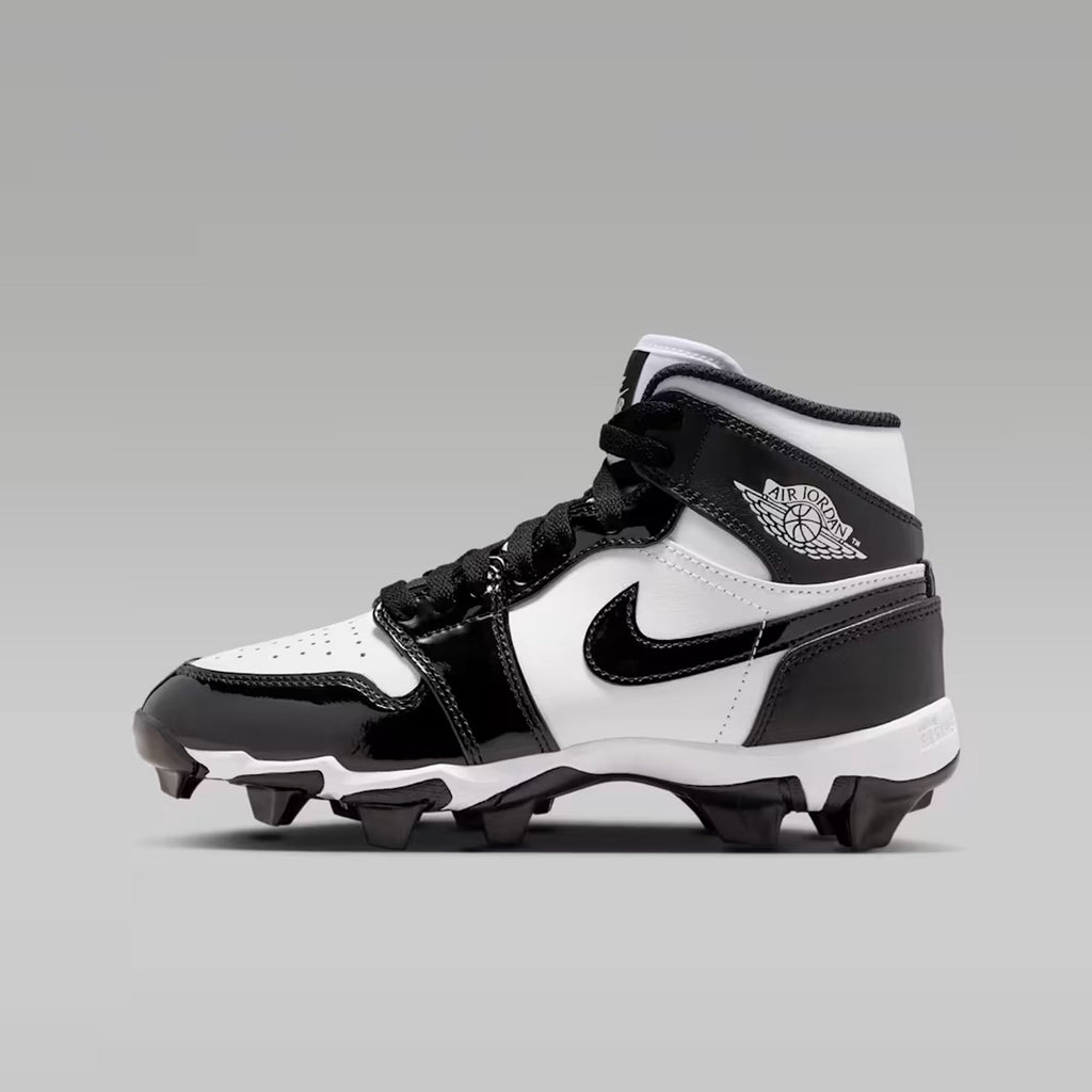 Spikes Beisbol Softbol Nike Jordan 1 Negro Blanco Infantil