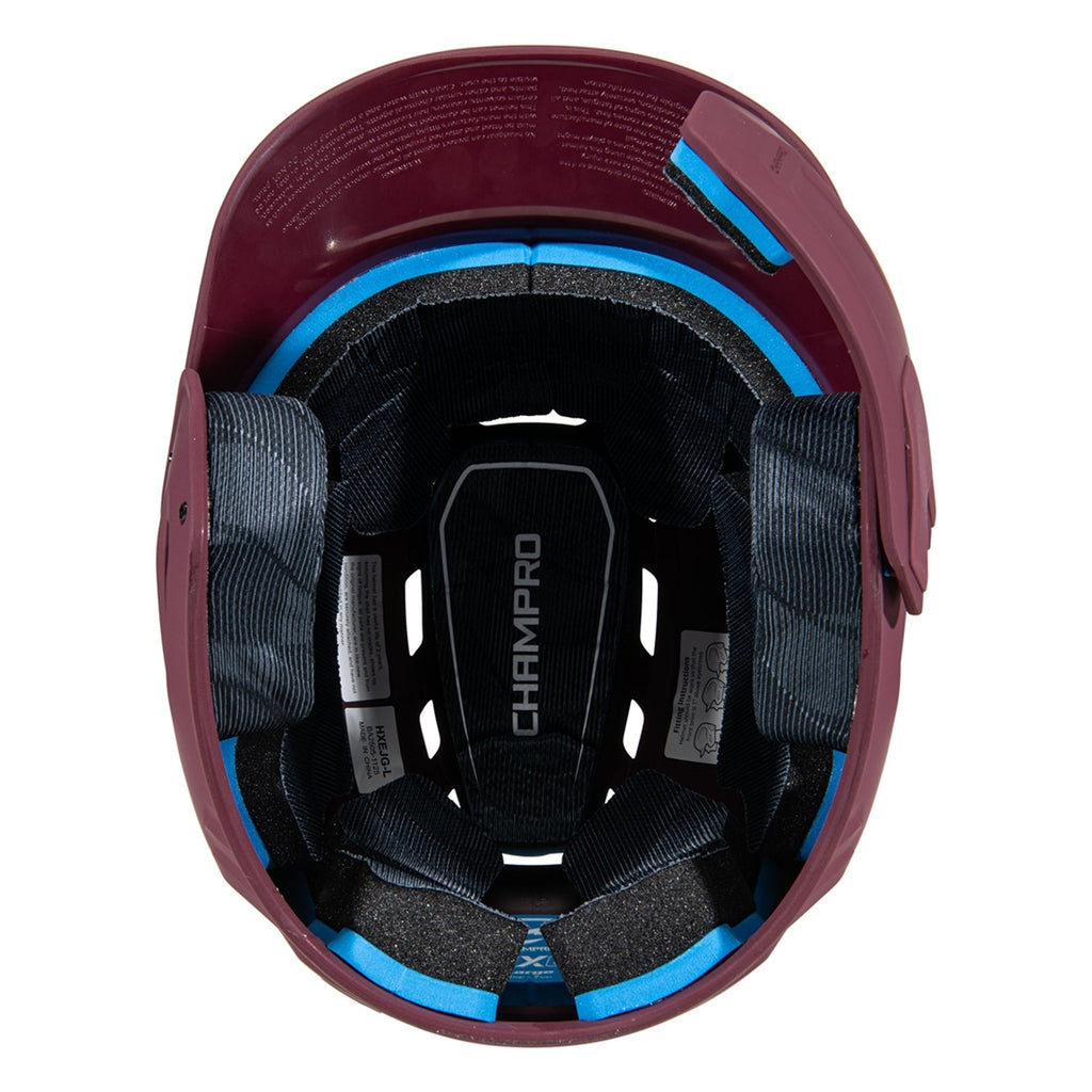 Casco Beisbol Softbol Champro HXE Mate Con Protector De Mandíbula HXEMJG Bateador Derecho/Zurdo