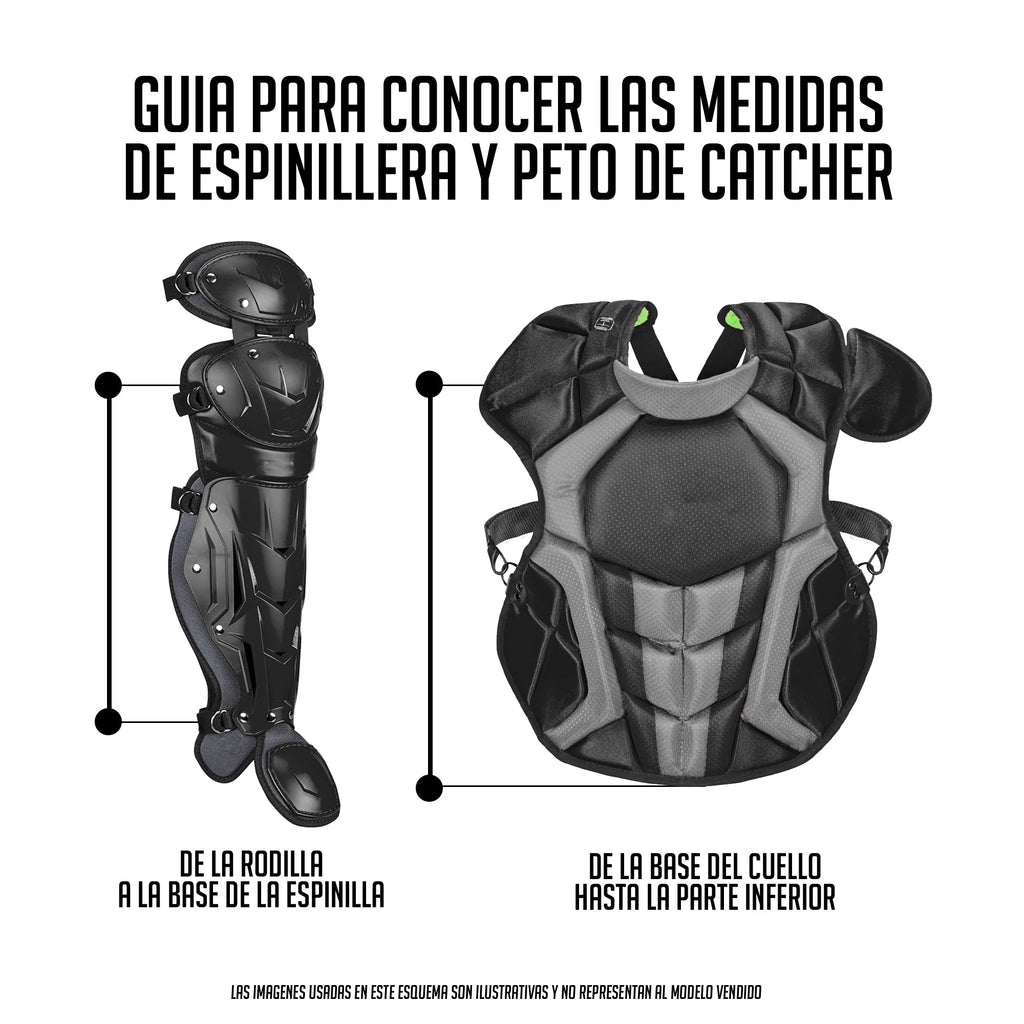 Espinilleras Catcher Beisbol Softbol UMPIRE Champro Negro CG370