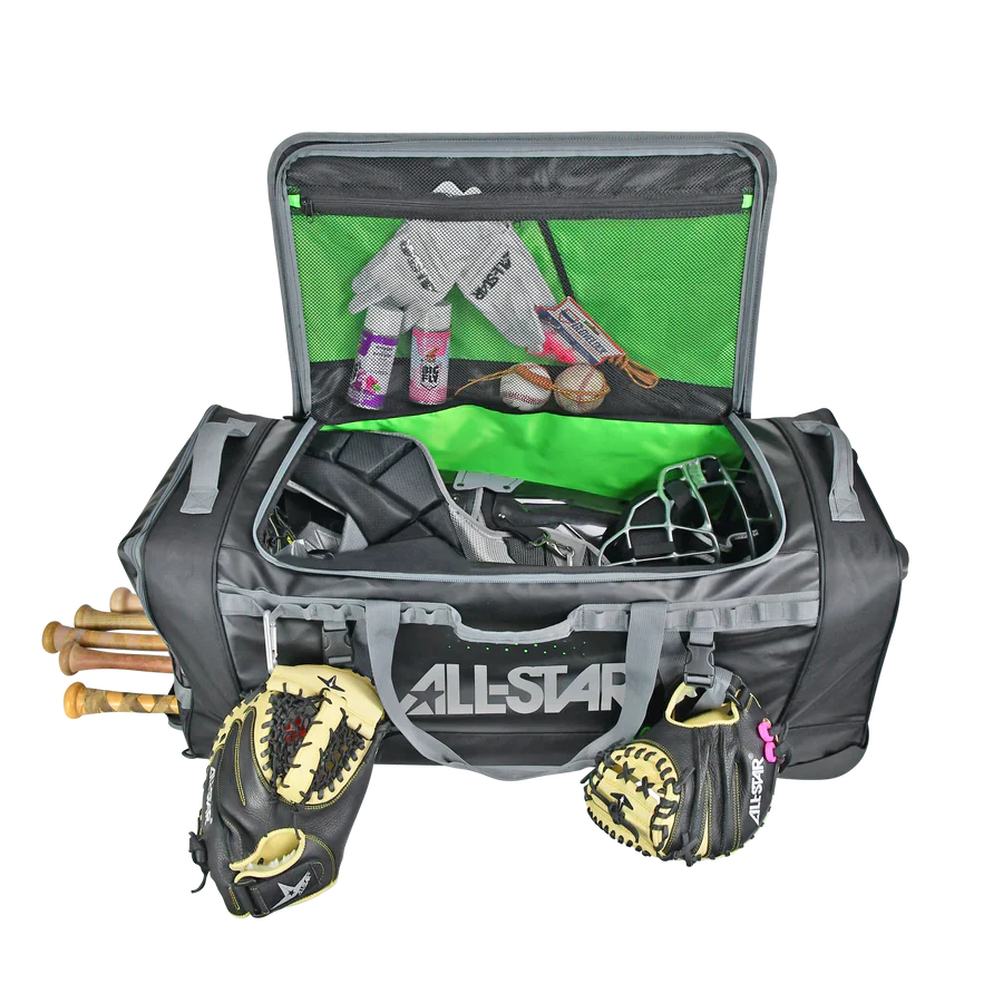 Maleta Beisbol Softbol All Star S7 Elite Con Ruedas BB-S7E-RB