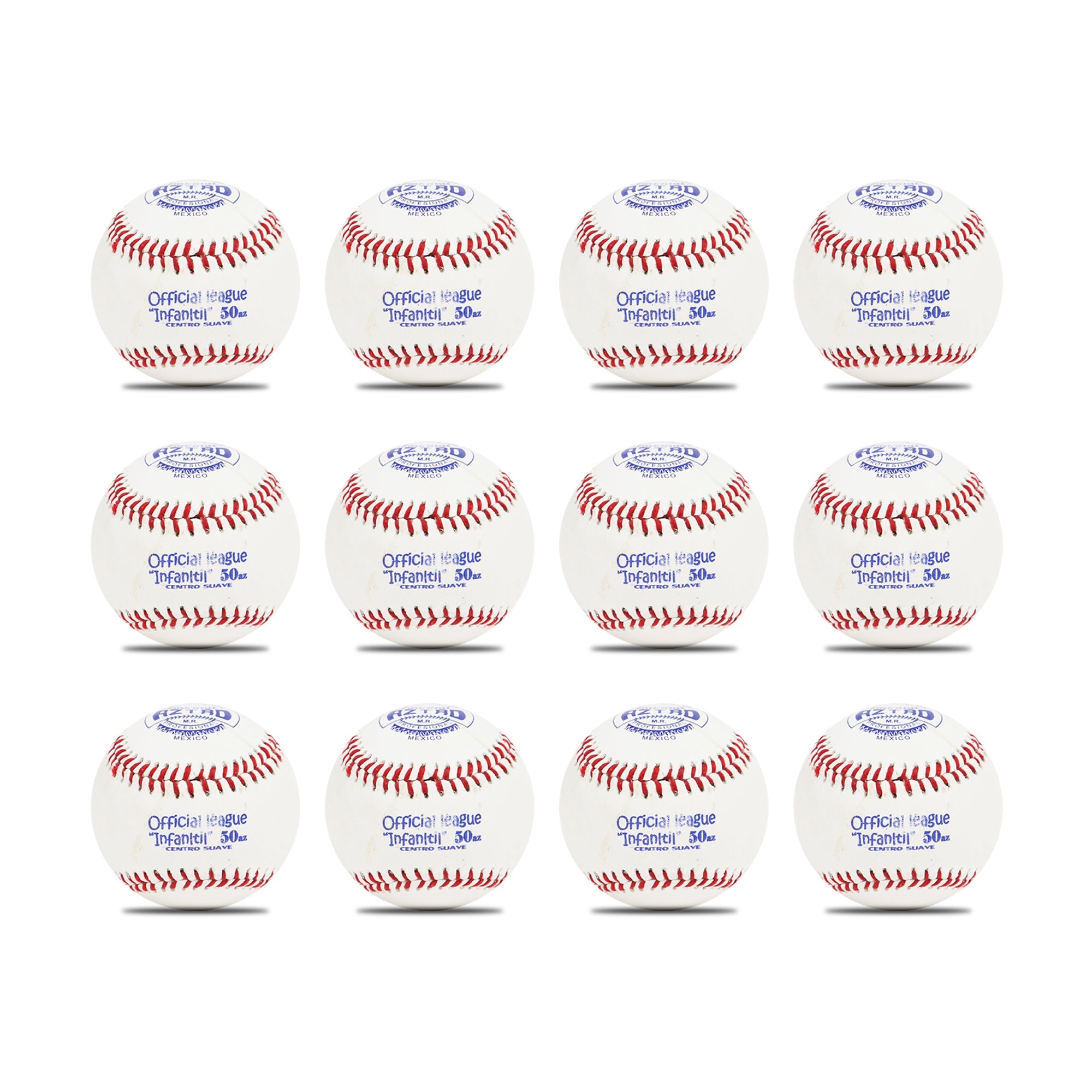 Pelota Beisbol Profesional De Piel Infantil Centro Suave Aztro