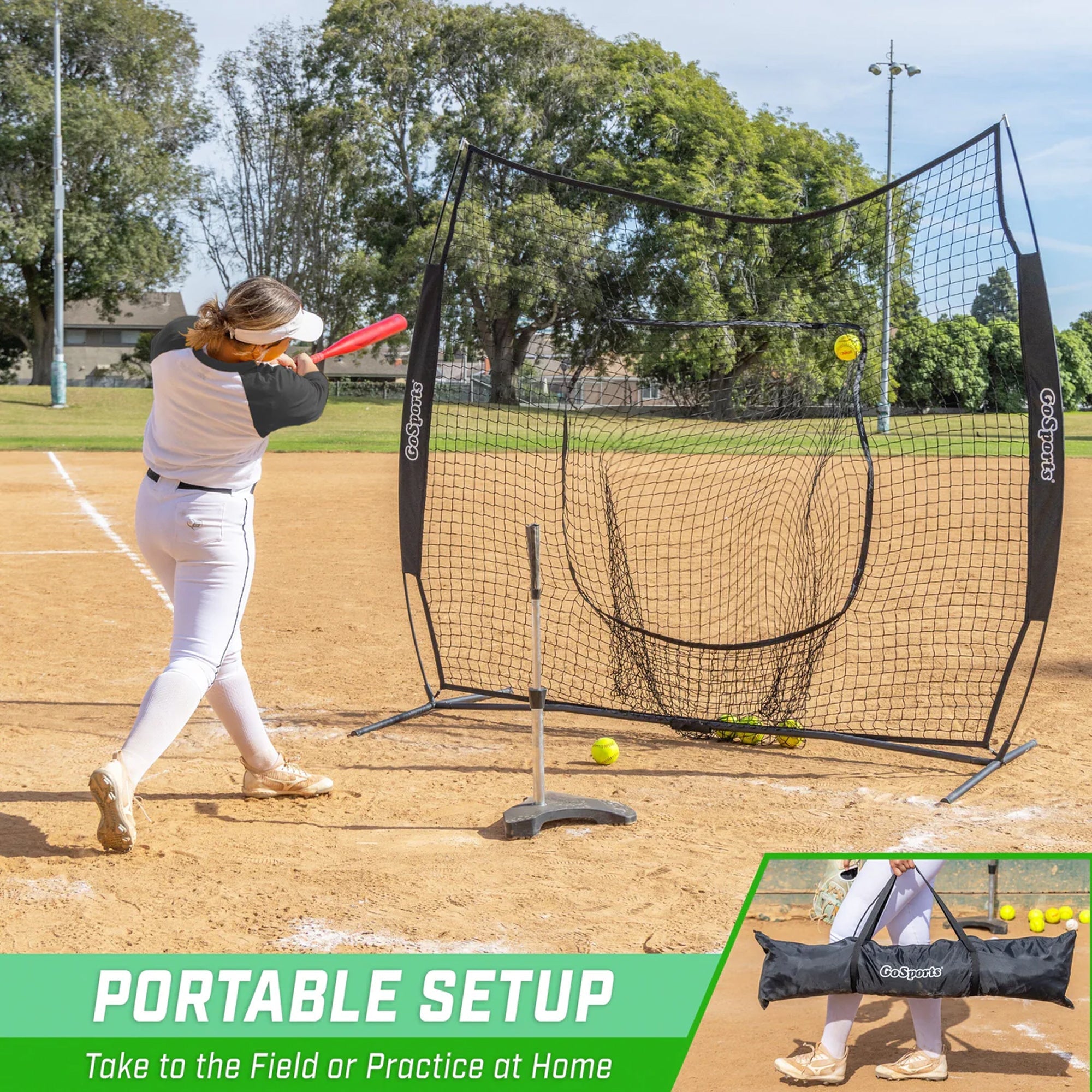 Red Malla Entrenamiento Beisbol Softbol GoSport 2.13 × 2.13 m